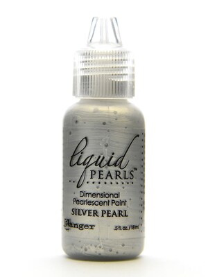 Ranger Liquid Pearls Pearlescent Paint Silver 1/2 Oz. [Pack Of 8] (8PK-LPL02055)