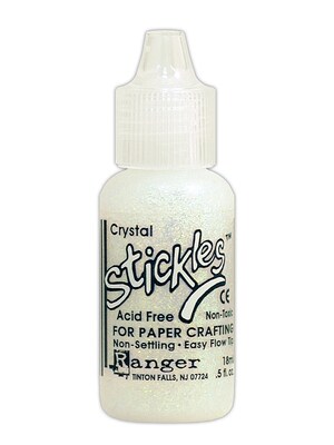 Ranger Stickles Glitter Glue Crystal 0.5 Oz. Bottle [Pack Of 6] (6PK-SGG01782)