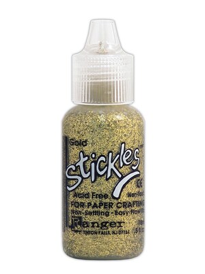 Ranger Stickles Glitter Glue Gold 0.5 Oz. Bottle [Pack Of 6] (6PK-SGG01799)