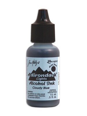 Ranger Tim Holtz Adirondack Alcohol Inks Cloudy Blue Lights 0.5 Oz. Bottle [Pack Of 6] (6PK-TAL25627)