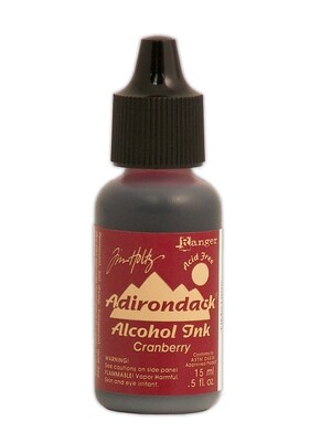 Ranger Tim Holtz Adirondack Alcohol Inks Cranberry Earthtones 0.5 Oz. Bottle [Pack Of 6] (6PK-TIM21995)