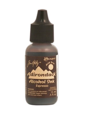Ranger Tim Holtz Adirondack Alcohol Inks Espresso Earthtones 0.5 Oz. Bottle [Pack Of 6] (6PK-TIM22039)
