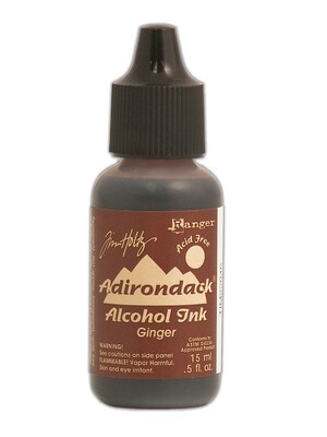 Ranger Tim Holtz Adirondack Alcohol Inks Ginger Earthtones 0.5 Oz. Bottle [Pack Of 6] (6PK-TIM22046)
