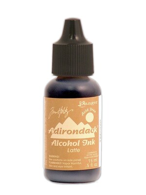 Ranger Tim Holtz Adirondack Alcohol Inks Latte Earthtones 0.5 Oz. Bottle [Pack Of 6] (6PK-TIM22060)