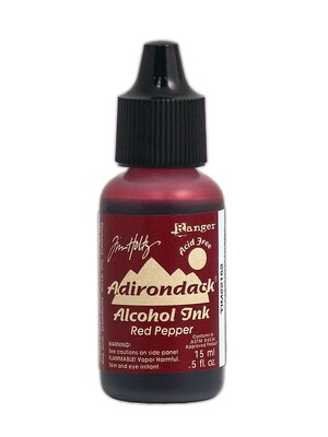 Ranger Tim Holtz Adirondack Alcohol Inks Red Pepper Earthtones 0.5 Oz. Bottle [Pack Of 6] (6PK-TIM22152)
