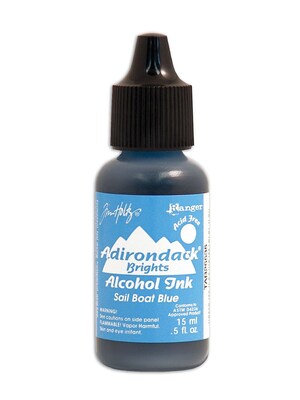 Ranger Tim Holtz Adirondack Alcohol Inks Sail Boat Blue Brights 0.5 Oz. Bottle [Pack Of 6] (6PK-TAB25535)