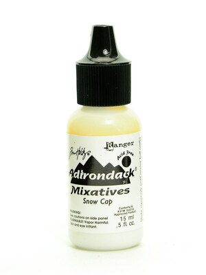Ranger Tim Holtz Adirondack Alcohol Inks Snow Cap Mixatives 0.5 Oz. Bottle [Pack Of 3] (3PK-TAL31611)