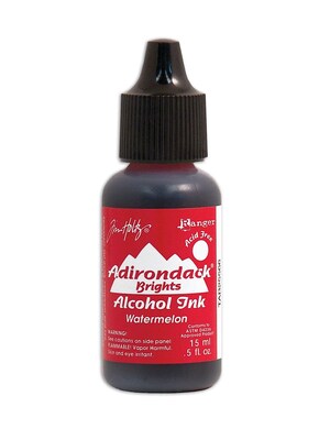 Ranger Tim Holtz Adirondack Alcohol Inks Watermelon Brights 0.5 Oz. Bottle [Pack Of 6] (6PK-TAB25566)