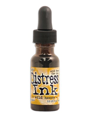 Ranger Tim Holtz Distress Ink Wild Honey 0.5 Oz. Reinker Bottle [Pack Of 3] (3PK-TIM27324)