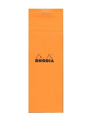 Rhodia Classic French Paper Pads Graph 3 In. X 8 1/4 In. Orange [Pack Of 8] (8PK-8200)
