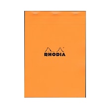 Rhodia Classic French Paper Pads Graph 8 1/4 In. X 11 3/4 In. Orange [Pack Of 3] (3PK-18200)