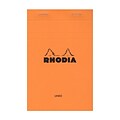Rhodia Classic French Paper Pads Ruled 3 1/2 In. X 5 In. Orange [Pack Of 6] (6PK-14600)