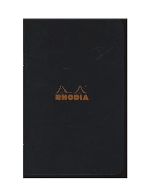Rhodia Classic French Paper Pads Ruled 3 In. X 4 In. Black [Pack Of 12] (12PK-116009)