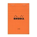 Rhodia Classic French Paper Pads Ruled 4 In. X 6 In. Orange [Pack Of 8] (8PK-13600)