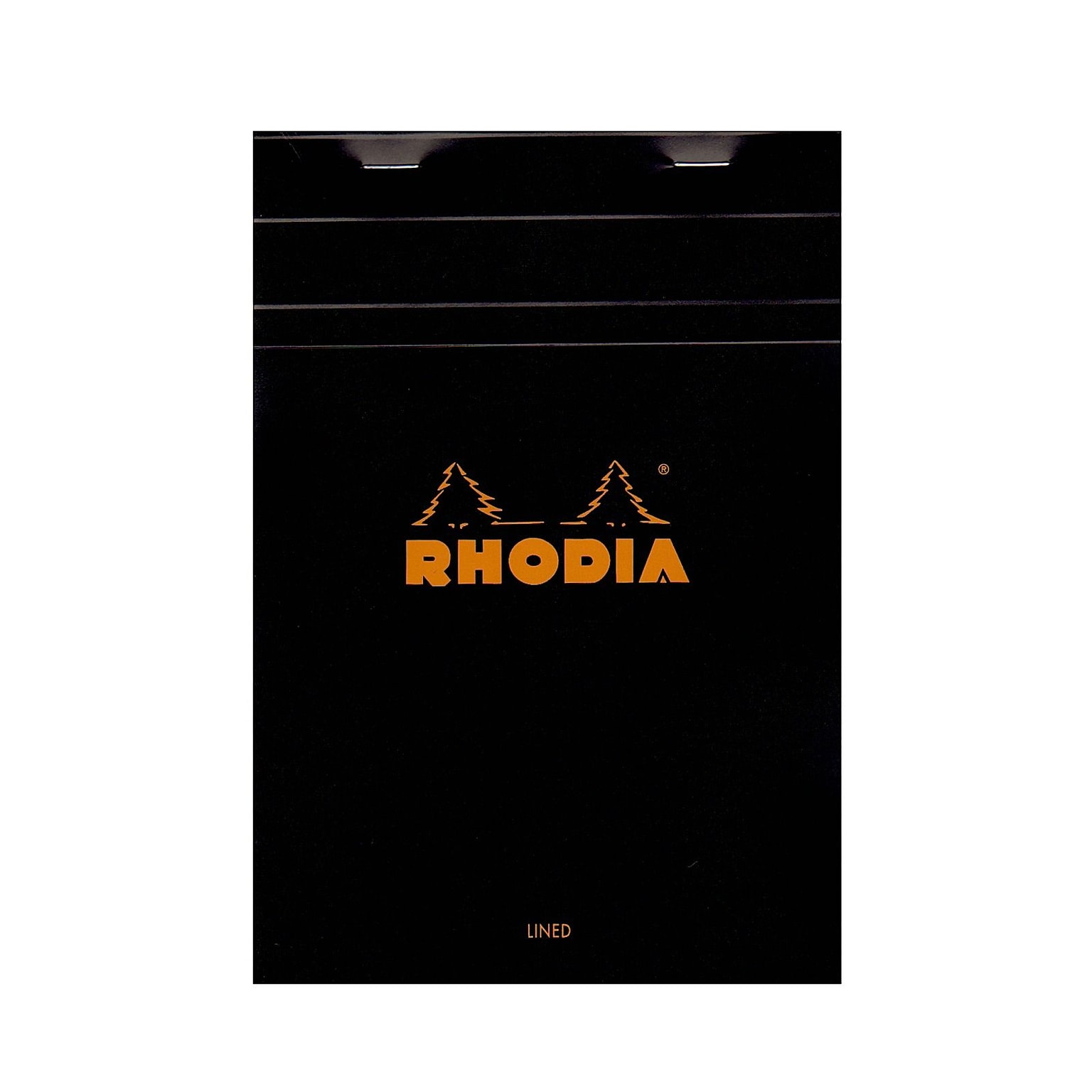 Rhodia Classic French Paper Pads Ruled With Margin 6 In. X 8 1/4 In. Black [Pack Of 4] (4PK-166009)
