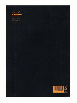 Rhodia Staplebound Notebooks Ruled, Black Cover 8 1/4 In. X 11 3/4 In. 48 Sheets [Pack Of 5] (5PK-11