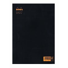 Rhodia Staplebound Notebooks Ruled, Black Cover 8 1/4 In. X 11 3/4 In. 48 Sheets [Pack Of 5] (5PK-11