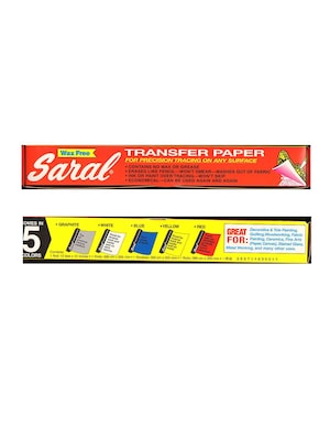 Saral Transfer (Tracing) Paper Yellow For Reverse Work, Good On Metal 12 1/2 In. X 12 Ft. Roll (ROLL