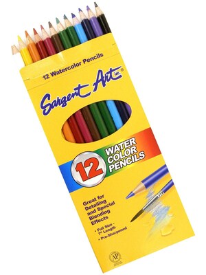 Sargent Art Watercolor Pencils 12 Count [Pack Of 6] (6PK-22-7204)