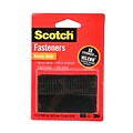 Scotch Fasteners 1 In. X 3 In. Strip (2 Sets) Black Heavy-Duty [Pack Of 6] (6PK-RFD7091)