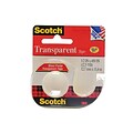 Scotch Transparent Tape 1/2 In. X 12 1/2 Yd. Dispenser Roll 144 [Pack Of 24] (24PK-144)