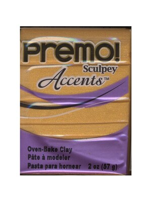 Sculpey Premo Premium Polymer Clay 18 Kt Gold 2 Oz. [Pack Of 5] (5PK-PE02-5055)