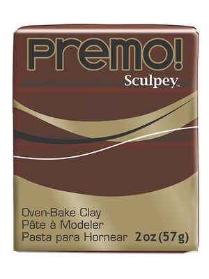 Sculpey Premo Premium Polymer Clay Burnt Umber 2 Oz. [Pack Of 5] (5PK-PE02-5053)
