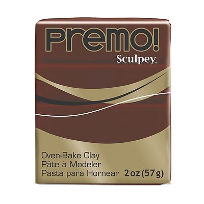 Sculpey Premo Premium Polymer Clay Burnt Umber 2 Oz. [Pack Of 5] (5PK-PE02-5053)