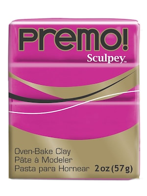 Sculpey Premo Premium Polymer Clay Fuchsia 2 Oz. [Pack Of 5] (5PK-PE02-5504)