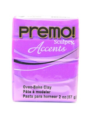 Sculpey Premo Premium Polymer Clay Purple Pearl 2 Oz. [Pack Of 5] (5PK-PE02-5031)