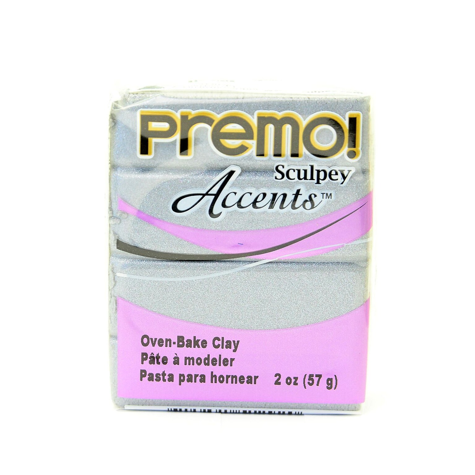 Sculpey Premo Premium Polymer Clay Silver 2 Oz. [Pack Of 5] (5PK-PE02-5129)