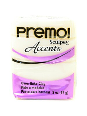 Sculpey Premo Premium Polymer Clay Translucent White 2 Oz. [Pack Of 5] (5PK-PE02-5527)