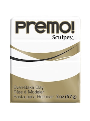 Sculpey Premo Premium Polymer Clay White 2 Oz. [Pack Of 5] (5PK-PE02-5001)
