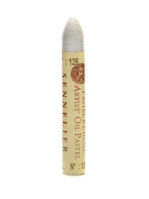 Sennelier Iridescent Oil Pastels White 125 [Pack Of 4] (4PK-10-132503-125)