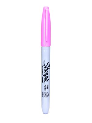 Sharpie Permanent Markers, Fine Tip, Pink, 24/Pack (70849-PK24)