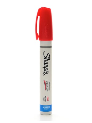 Sharpie Poster-Paint Markers Red Medium [Pack Of 6] (6PK-35596)