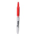 Sharpie Retractable Permanent Markers, Fine Tip, Red, 12/Pack (27593-PK12)