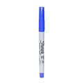 Sharpie Permanent Marker, Ultra Fine Tip, Blue, 24/Pack (46309-PK24)