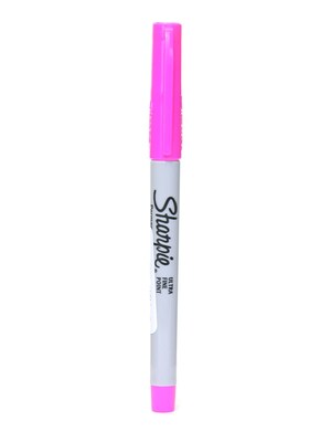 Sharpie Permanent Markers, Ultra Fine Tip, Magenta, 24/Pack (32981)