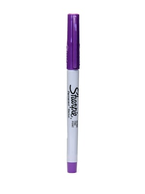 Sharpie Permanent Markers, Ultra Fine Tip, Purple, 24/Pack (40767-PK24)
