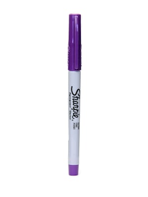 Sharpie Permanent Markers, Ultra Fine Tip, Purple, 24/Pack (40767-PK24)