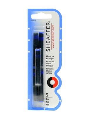 Sheaffer Calligraphy Ink Cartridges Blue [Pack Of 4] (4PK-96320)