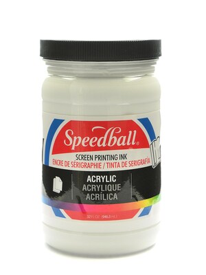 Speedball Acrylic Screen Printing Ink White 32 Oz. (4640)