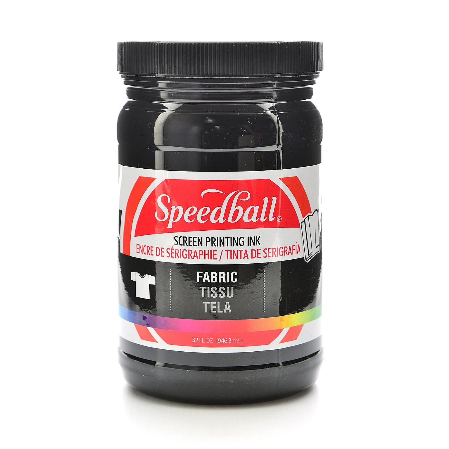 Speedball Fabric Screen Printing Ink Black 32 Oz. (4600)