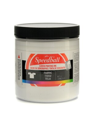 Speedball Fabric Screen Printing Ink White 8 Oz. [Pack Of 3] (3PK-4563)
