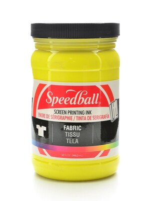 Speedball Fabric Screen Printing Ink Yellow 32 Oz. (4605)
