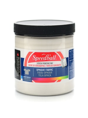 Speedball Opaque Fabric Screen Printing Inks Pearly White 8 Oz. [Pack Of 2] (2PK-4803)