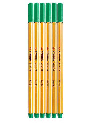 Stabilo Point 88 Pens Green No. 36 [Pack Of 20] (20PK-SW88-36)
