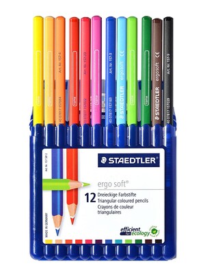 Staedtler Ergosoft Colored Pencil Sets 3.0 Mm Set Of 12 [Pack Of 2] (2PK-157 SB12)