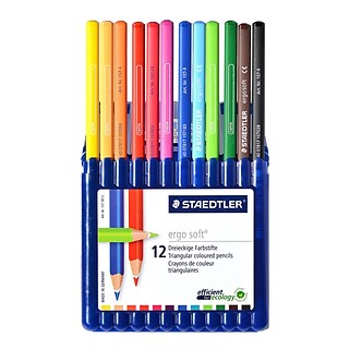 Staedtler Ergosoft Colored Pencil Sets 3.0 Mm Set Of 12 [Pack Of 2] (2PK-157 SB12)